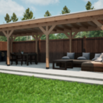 Douglas overkapping, 302 x 981 cm Verando, Pure